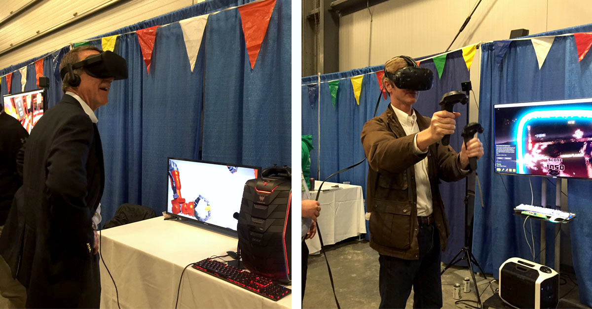 Pols try virtual reality